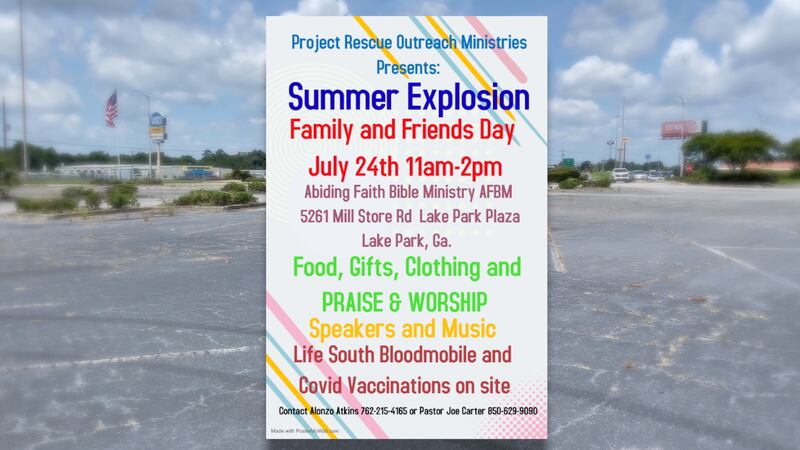 The event will be Saturday in Lake Park.