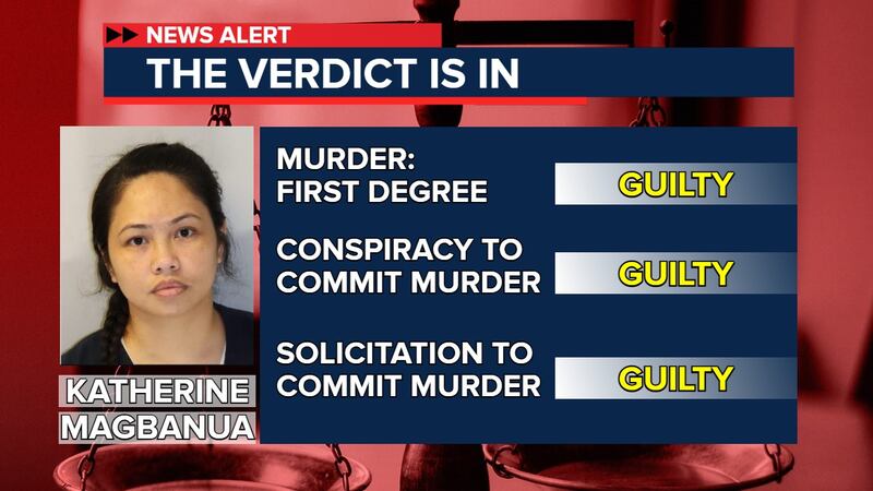 Katherine Magbanua was found guilty of murder, conspiracy and solicitation in murder for hire...