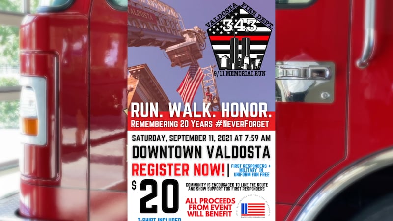 The 5K will recognize the 20th anniversary of the terrorist attacks on September 11, 2001.