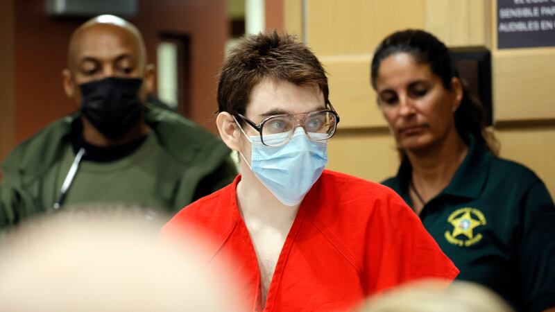 Nikolas Cruz enters the courtroom for a hearing at the Broward County Courthouse in Fort...