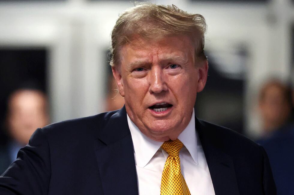 Former President Donald Trump will deliver a speech after the trial continues on Tuesday, March 21, 2024.