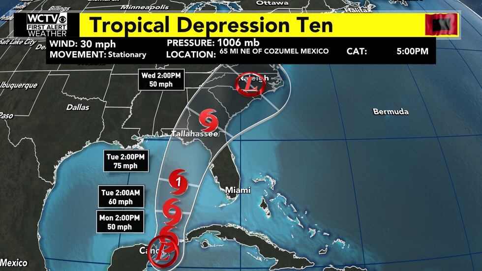 Tropical Depression Ten has developed