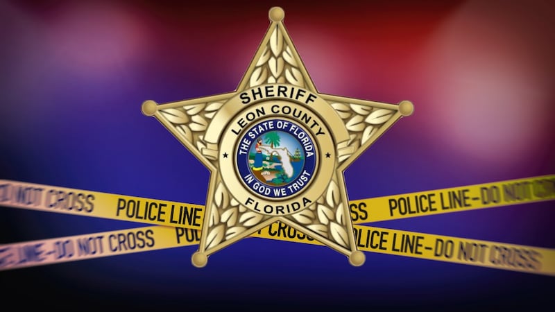 Leon County Sheriff's Office logo and crime scene tape