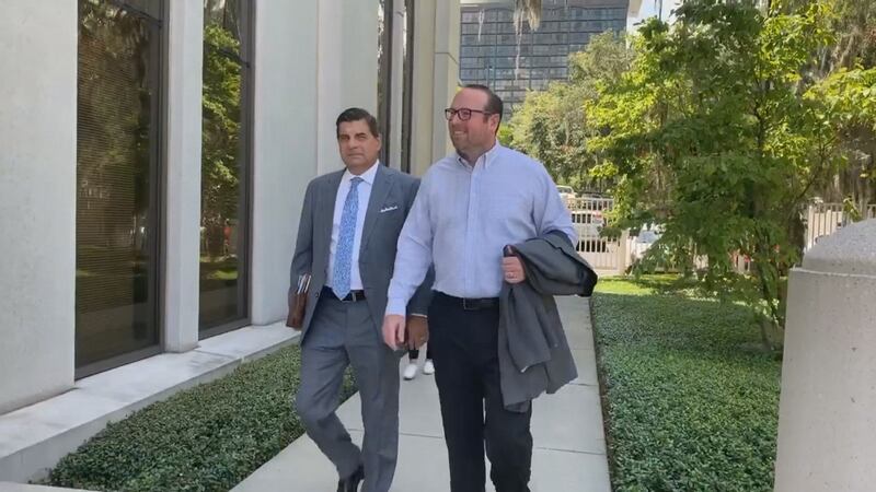 FILE PHOTO: JT Burnette walks into court.