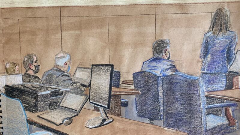 Undercover FBI agent Mike Miller finished his testimony before the first break of the day.