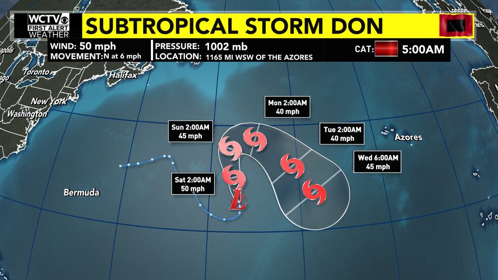 The 5am Friday advisory from the National Hurricane Center
