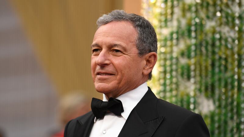 Bob Iger arrives at the Oscars on Sunday, Feb. 9, 2020, at the Dolby Theatre in Los Angeles.