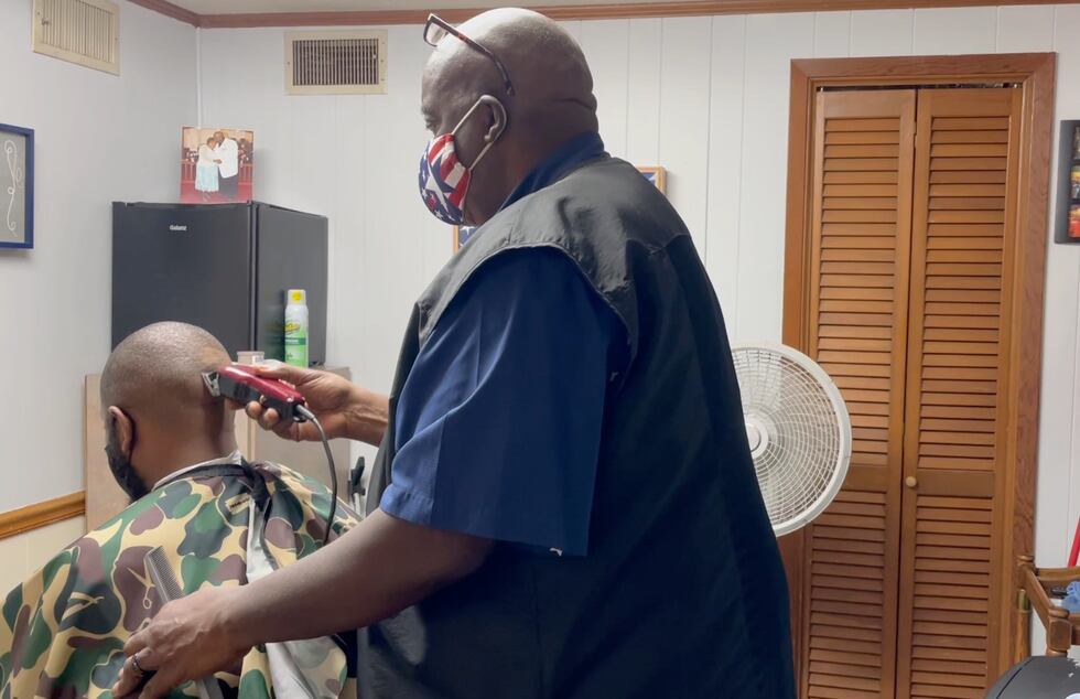 Dove Barbershop hosts vaccine popup.