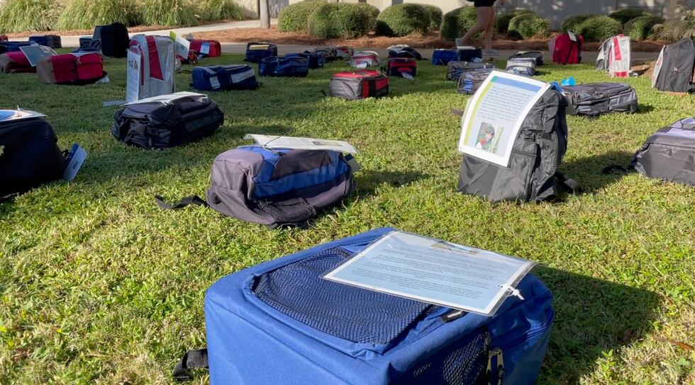 Send Silence Packing display at VSU.