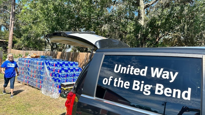 United Way of the Big Bend van and supplies.