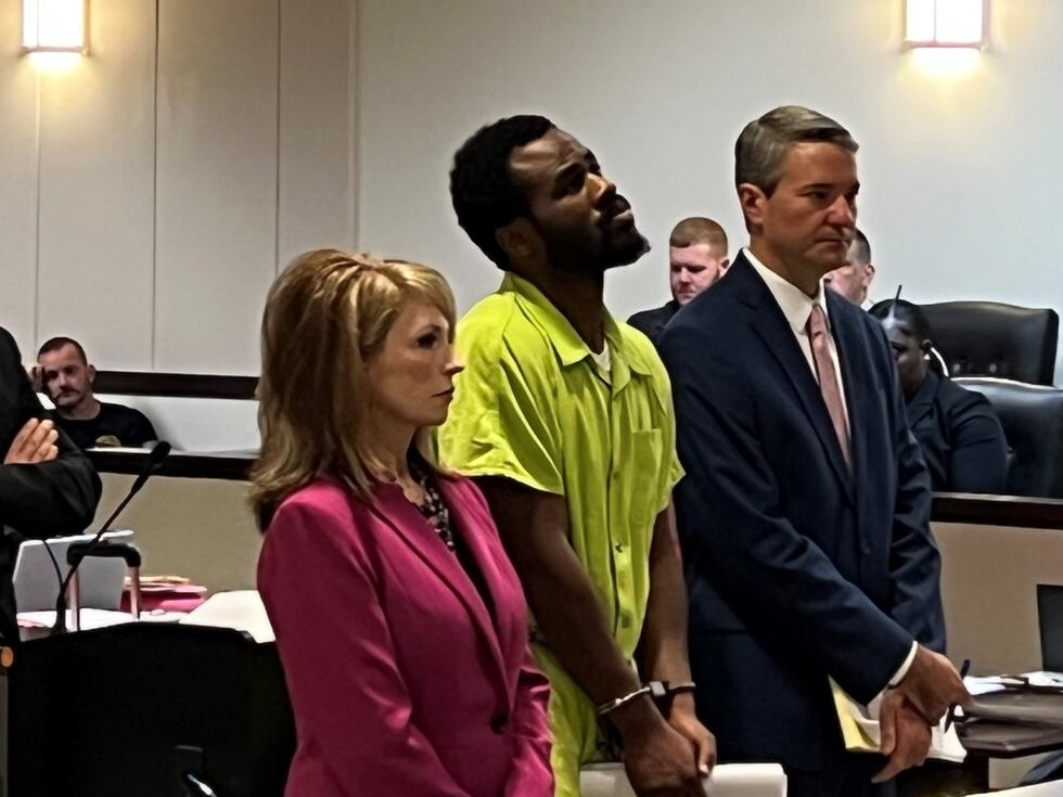 Photo of Croshawn Cross in court being sentenced.