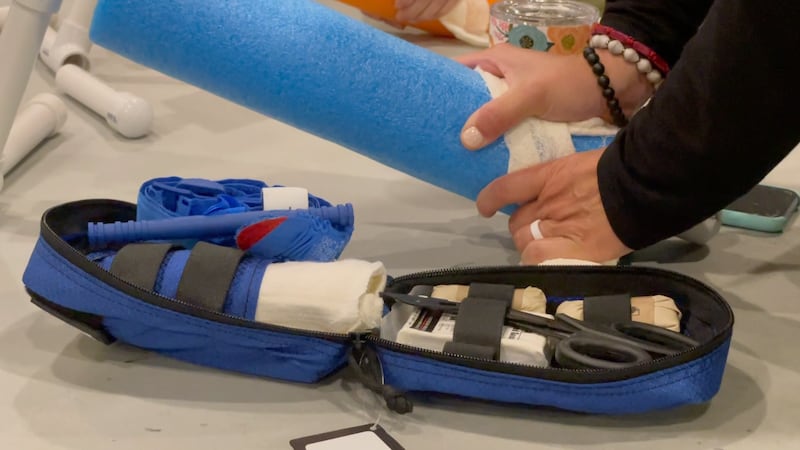 Teachers at Crossroads Baptist School were trained for emergency scenarios.