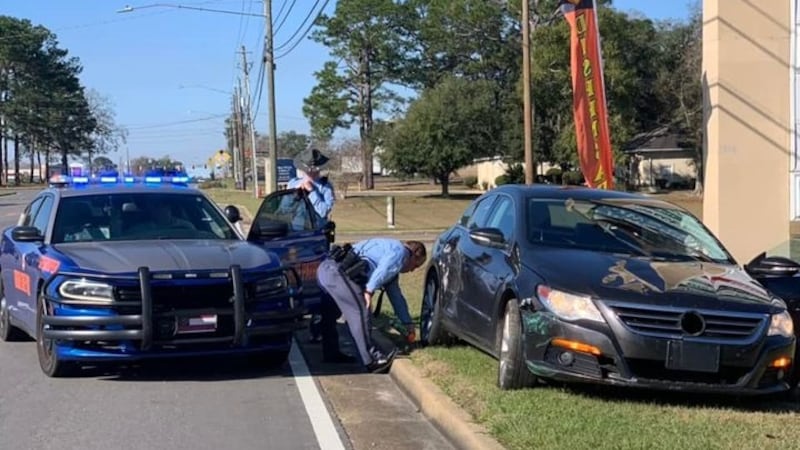 Law enforcement officials chased a suspect through the streets of Bainbridge, Georgia