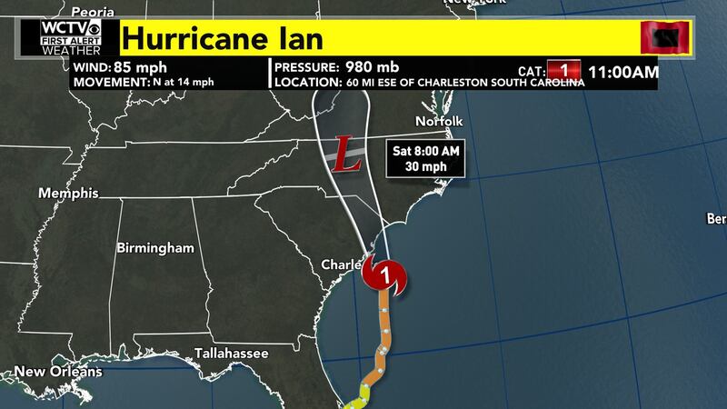 The latest advisory from the National Hurricane Center for Hurricane Ian
